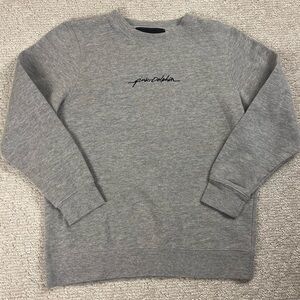 Pink Dolphin Gray Graphic Sweatshirt Pullover